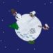 Une plan�te de neige qui tourne, qui tourne...