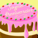 Gâteau "Joyeux anniversaire"