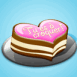 Gâteau en coeur "Tu es à croquer"