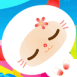 Chaton blanc cartoon aux anges