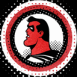Super héros de profil rouge et noir